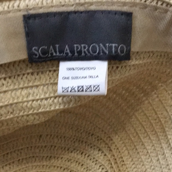 Scala Pronto Small Brim Straw Hat Lavender ribbon OS - Picture 4 of 5